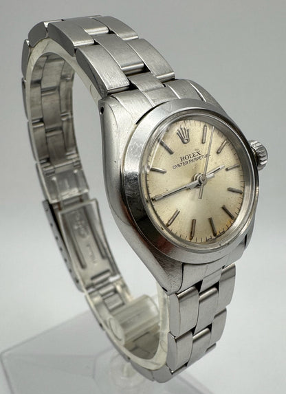 Rolex Oyster Perpetual 26 Full Steel Oyster Silver Dial 1978 (Unpolished/Serviced)