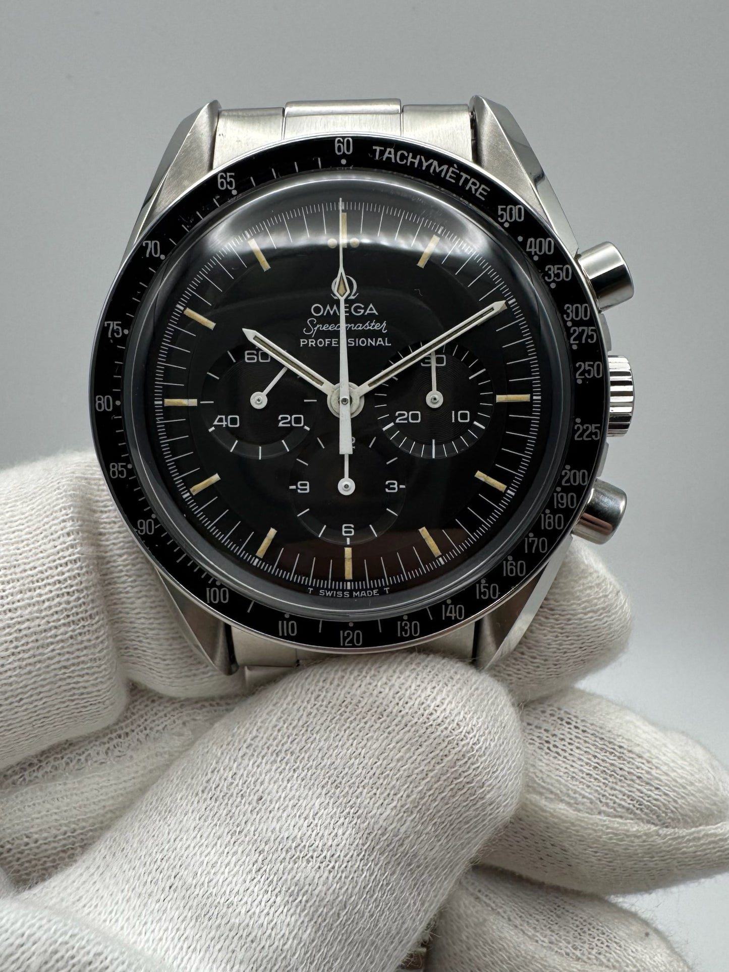 Omega Speedmaster Professional Moonwatch Full Steel Tritium Nice Patina Top Condition 1969