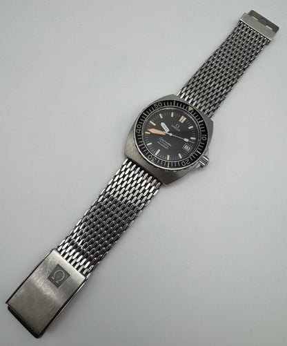 Omega Seamaster Baby Ploprof Full Steel Mesh Bracelet Yellow Patina (Unpolished/Serviced)