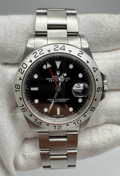 Rolex Explorer II Steel Black Dial Y Serial 2002 (Mint)