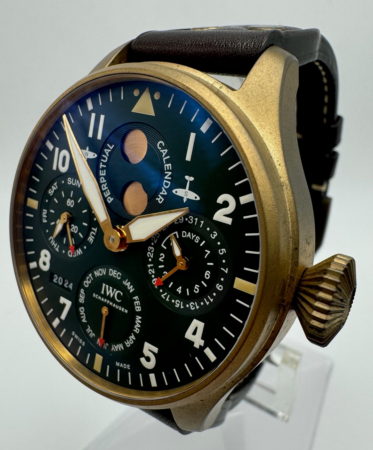 IWC Big Pilot Perpetual Calendar Spitfire Bronze #001/250 Limited (Full-Set/Warranty)