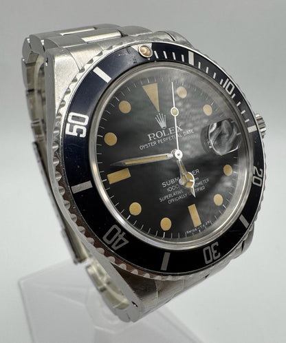 Rolex Submariner 16800 Matte Dial Heavy Patina 1981 (Unpolished/Box)