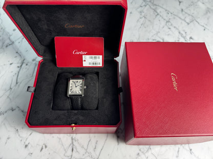 Cartier Tank Solo Steel Large Size Quartz Silver Dial 2020 (Full-Set/Mint)