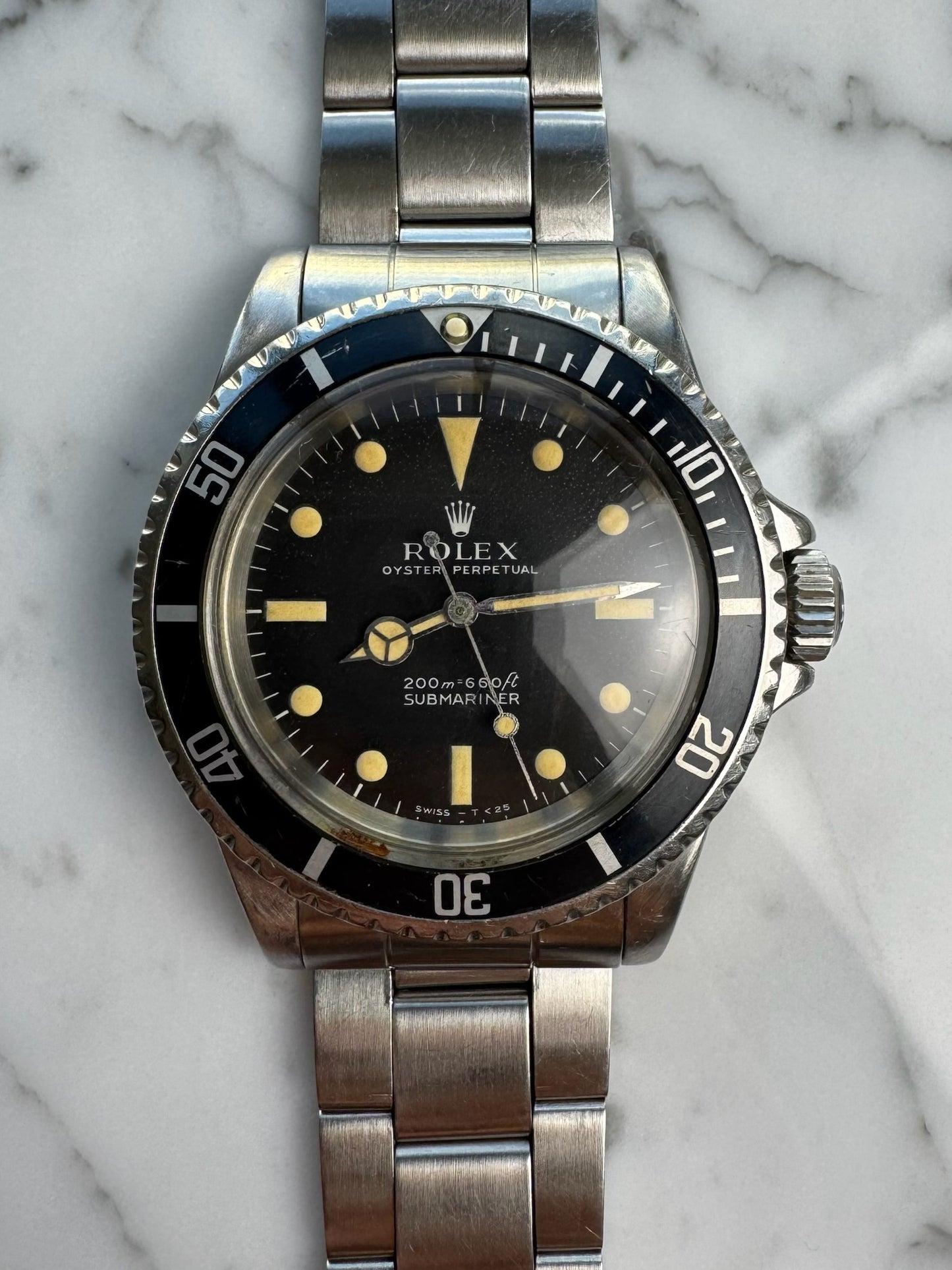 Rolex Submariner No Date 5513 Full Steel “Meters First” Zinc Sulfide Heavy Patina 1967 (Serviced)