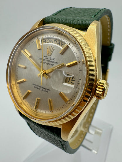 Rolex Day-Date 36 Yellow Gold with Silver Dial 1969