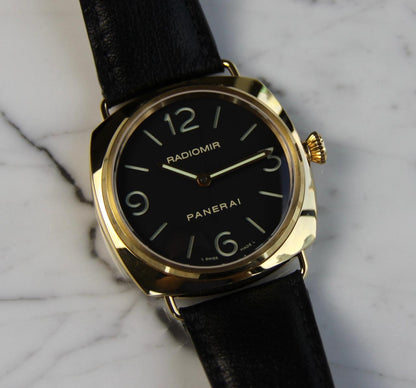 Panerai Radiomir Base PAM231 Rose Gold 45 Black Dial 2010 (Full-Set/Unpolished)