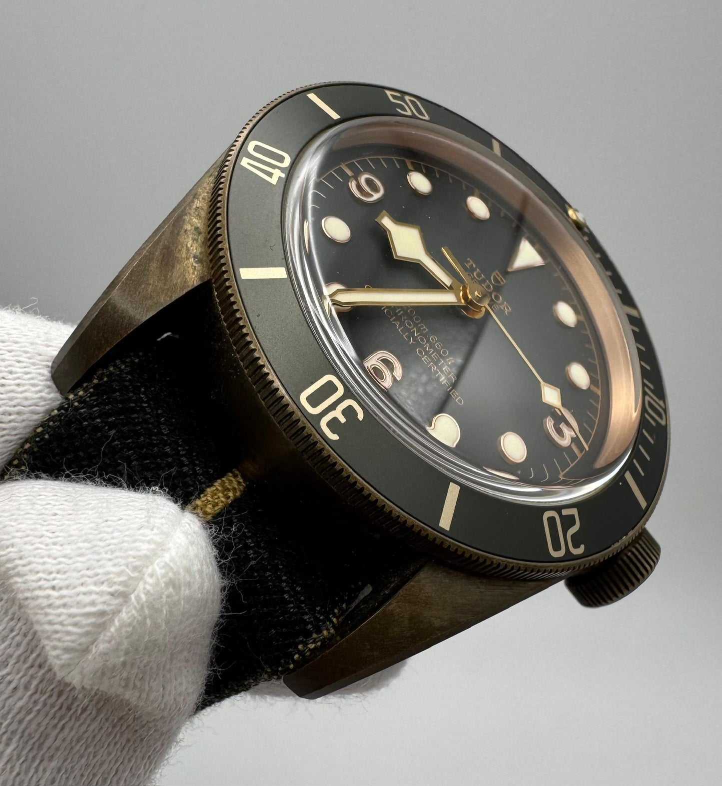 Tudor Black Bay Bronze Grey Dial Nice Patina 2019 (Full-Set/Mint)
