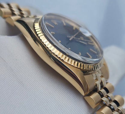 Rolex Datejust 36 Yellow Gold Grey Kabouss “Khanjar” Dial