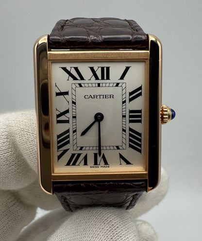 Cartier Tank Solo Large Size Rose Gold 2018 (Full-Set/Mint)