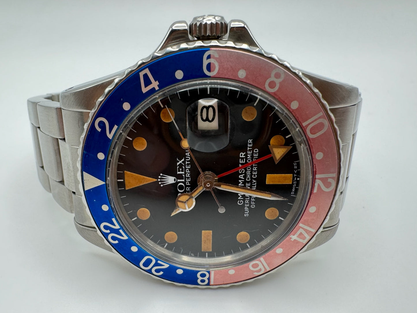 Rolex GMT-Master 1675 Mark VI Pumpkin Dial with Faded Pepsi Insert