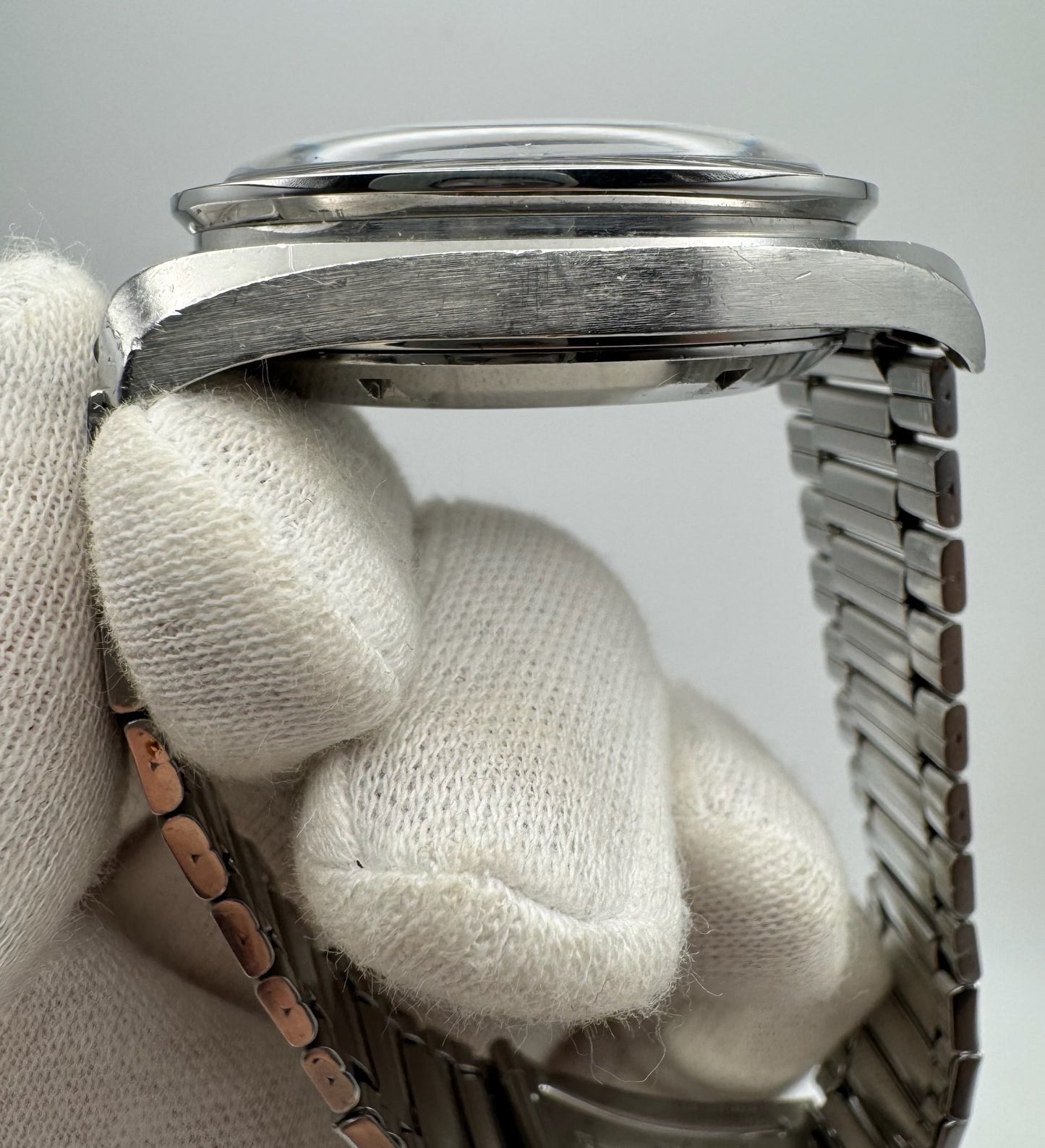 Omega Speedmaster Professional Moonwatch Chronograph Cal. 321 Full Steel Heavy Patina Original Owner 1965 (Unpolished)