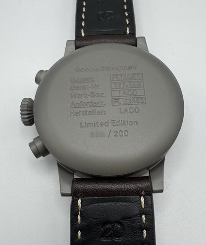 Laco Pilot München Chronograph Automatic 2020 Ltd Edition 200 Pcs (Full-Set/Unworn NOS)