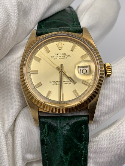 Rolex Datejust Vintage with Champagne “Wide Boy” Dial