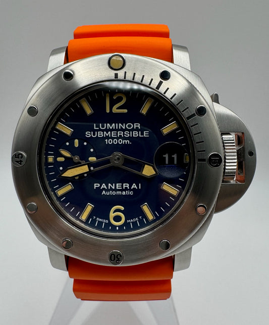 Panerai Luminor Submersible “La Bomba” Blue Dial Yellow Patina 2006 (Full-Set)