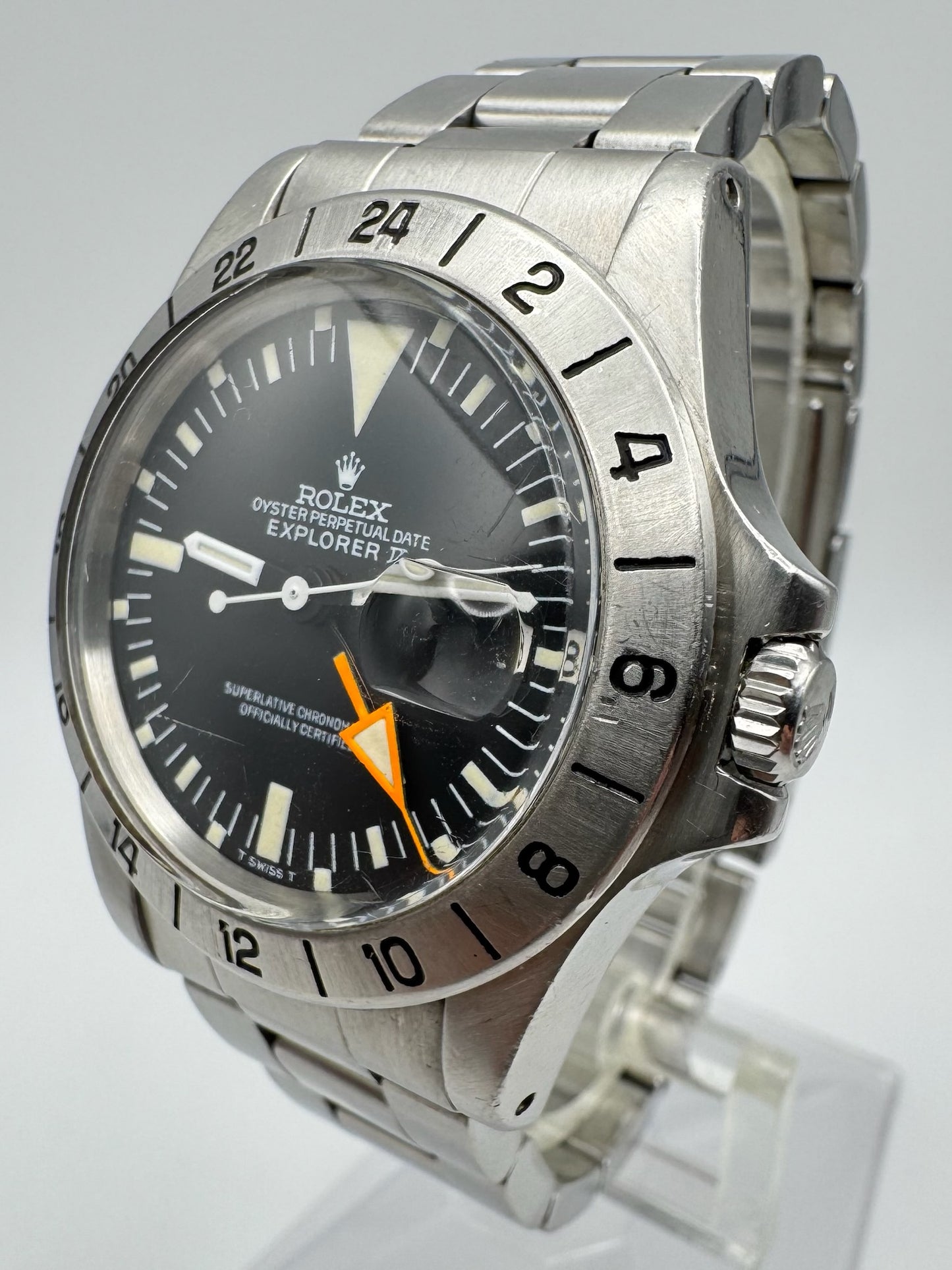 Rolex Explorer II 1655 Steve McQueen Full Steel Yellow Patina MK2 1973 (Full-Set)