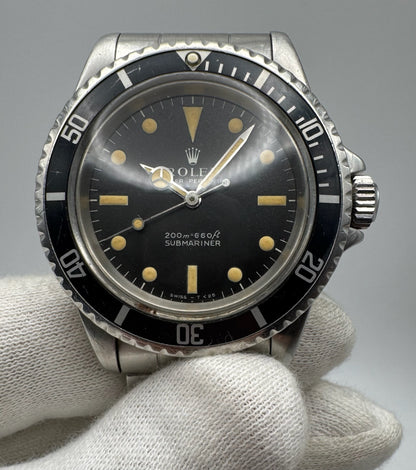 Rolex Submariner No Date 5513 Full Steel “Meters First” Zinc Sulfide Heavy Patina 1967 (Serviced)