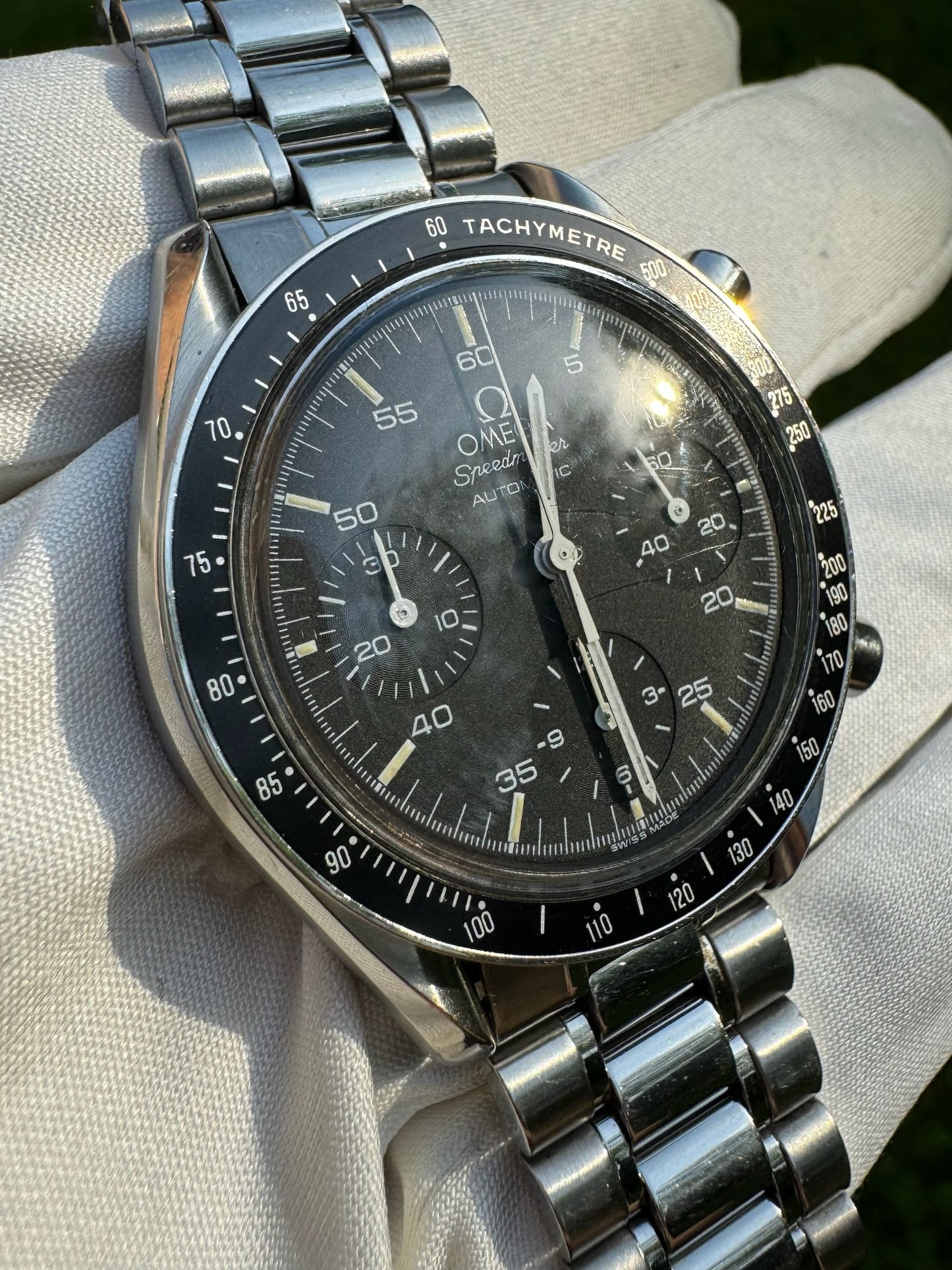 Omega Speedmaster Reduced with Tritium Dial