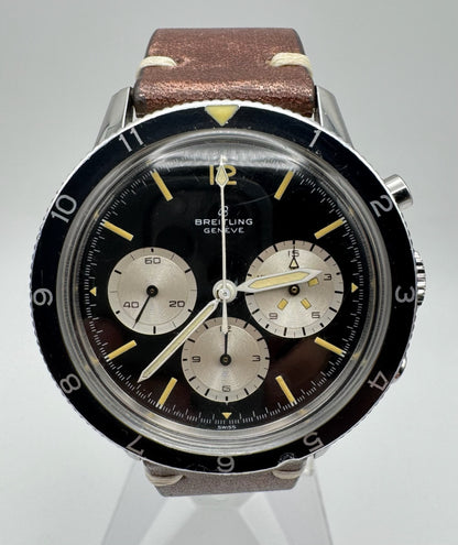 Breitling Co-Pilot Steel 42 Chronograph Yellow Patina (Serviced)