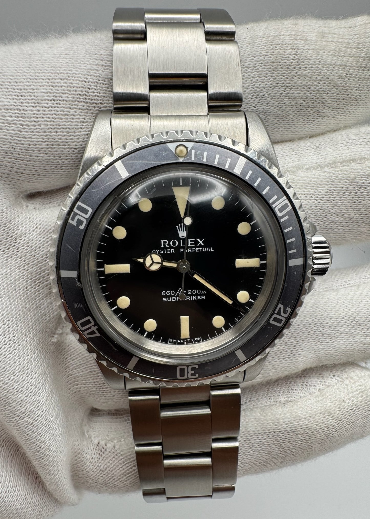 Rolex Submariner No Date 5513 Full Steel Maxi Dial 1969 (Unpolished/Serviced)