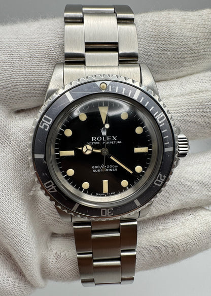 Rolex Submariner No Date 5513 Full Steel Maxi Dial 1969 (Unpolished/Serviced)