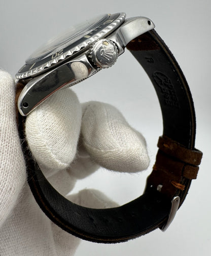 Rolex Submariner No Date 5513 “Feet First” Head Heavy Patina Maxi Dial Blue Insert 1965 (Serviced)