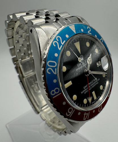 Rolex GMT-Master 1675 Steel Jubilee Faded Turquoise Pepsi Insert 1971 (Unpolished)