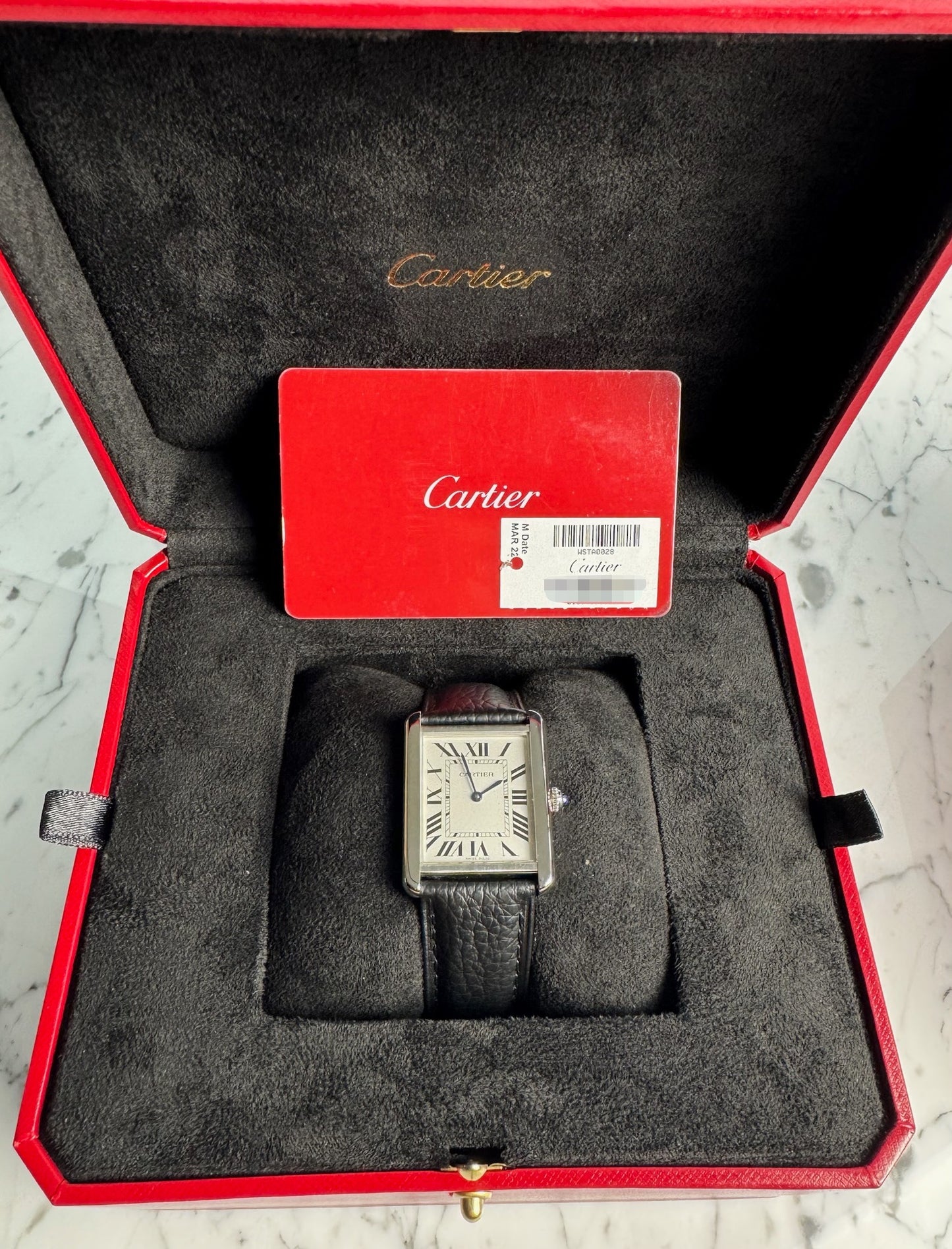 Cartier Tank Solo Steel Large Size Quartz Silver Dial 2020 (Full-Set/Mint)