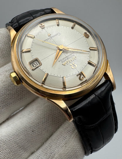 Omega Constellation 18K Rose Gold Silver Pie Pan Dial 1960