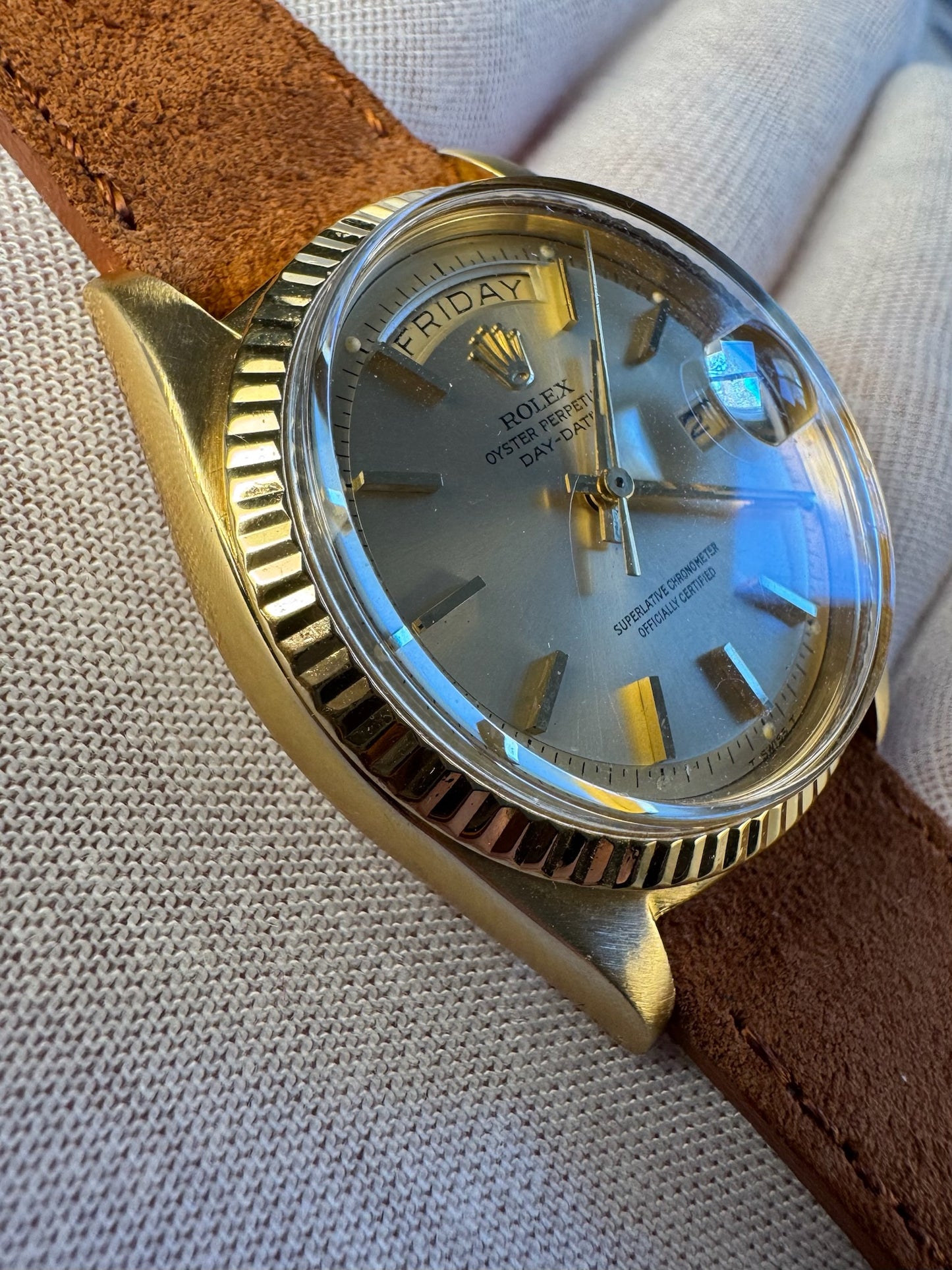 Rolex Day-Date 36 Yellow Gold with Champagne Dial 1969