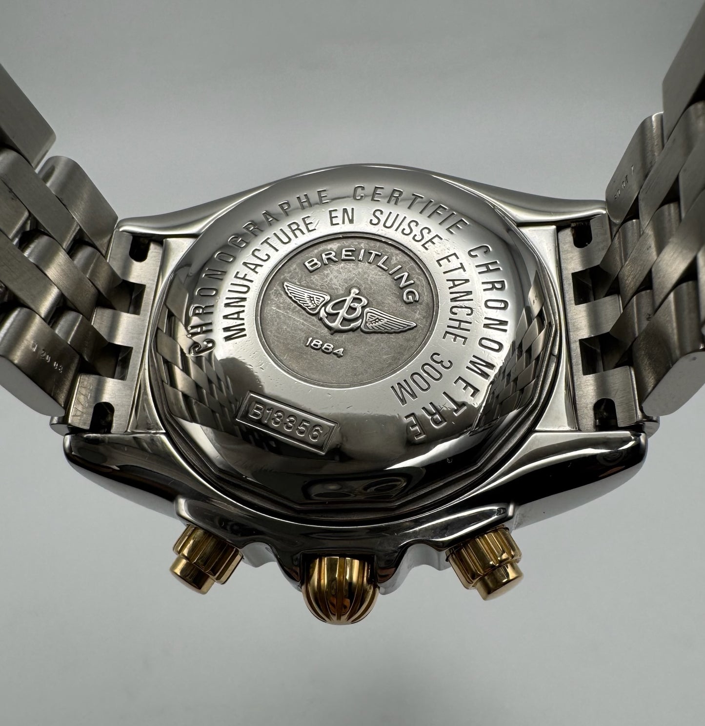 Breitling Chronomat Evolution Two Tone Blue Dial 2008 (Papers/Mint/Serviced)