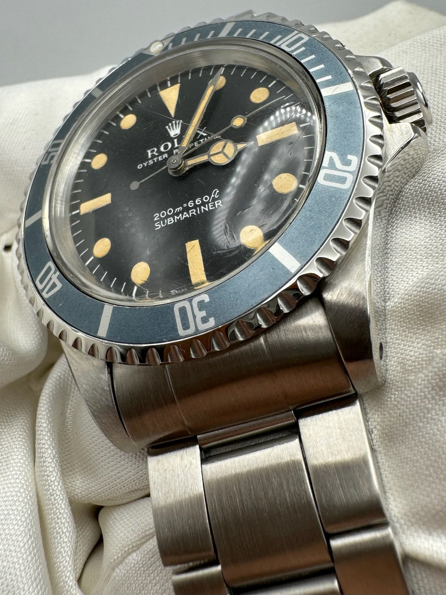 Rolex Submariner No Date Meters First Pumpkin Patina Blue Faded Insert