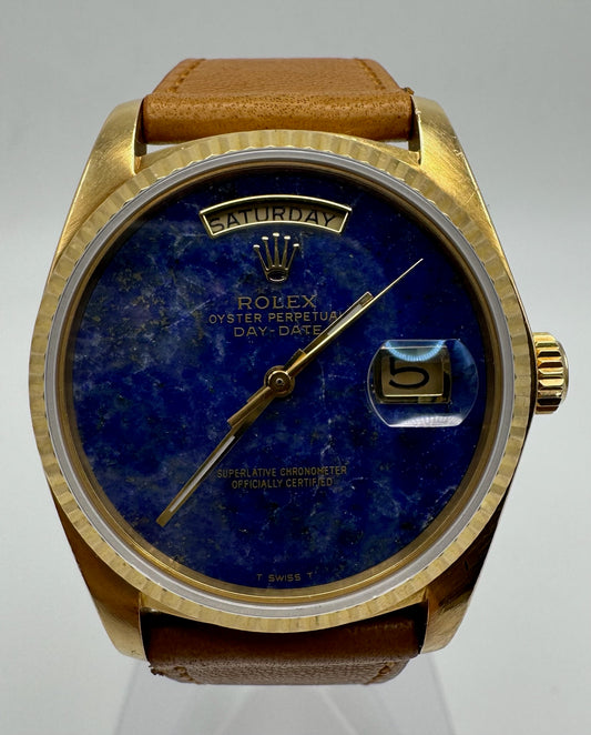 Rolex Day-Date 36 Yellow Gold Lapis Lazuli (Unpolished/Serviced)