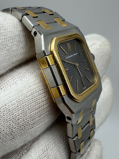 Audemars Piguet Royal Oak Lady Rectangular Lady Quartz 2 Tone Grey Dial Original Owner (Unpolished)