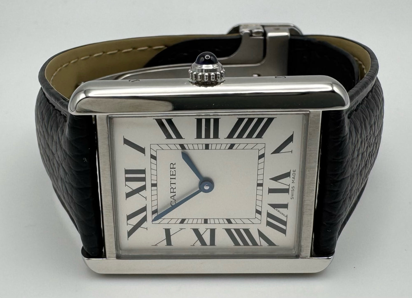 Cartier Tank Solo Steel Large Size Quartz Silver Dial 2020 (Full-Set/Mint)