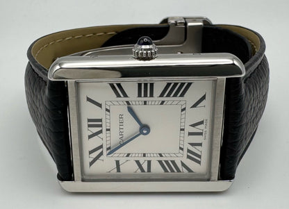 Cartier Tank Solo Steel Large Size Quartz Silver Dial 2020 (Full-Set/Mint)