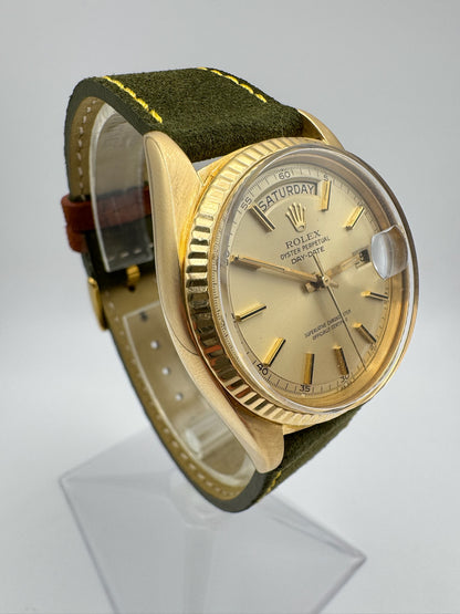 Rolex Day-Date 36 1803 Yellow Gold 18K Champagne Dial 1968