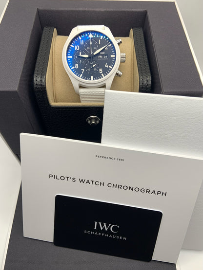 IWC Top Gun “Lake Tahoe” White Ceramic (New/Full-Set)