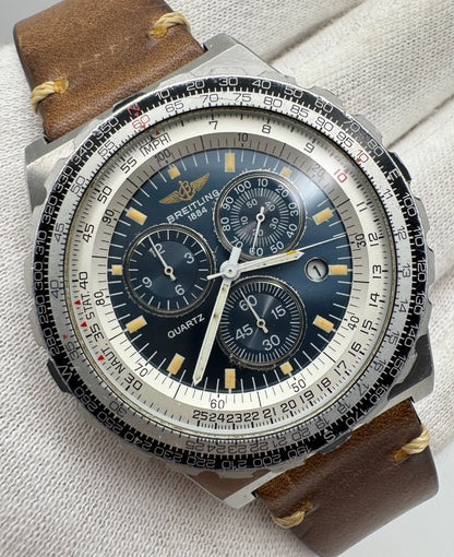 Breitling Jupiter Pilot Navitimer Jupiter Pilot Quartz Blue Tritium Dial Very Rare (Unpolished)