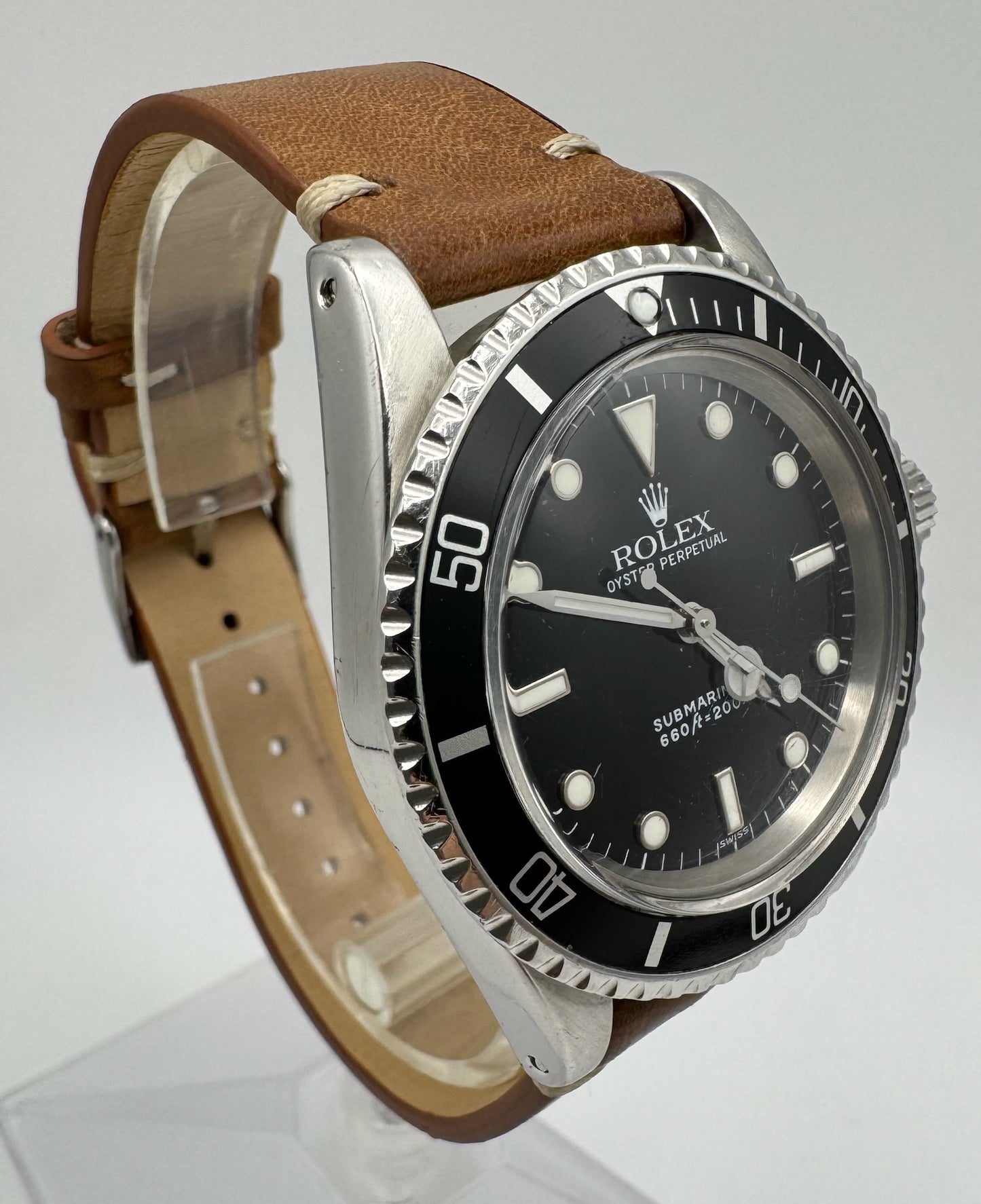 Rolex Submariner No Date 5513 Steel Head Black Glossy Dial 1978 (Serviced)