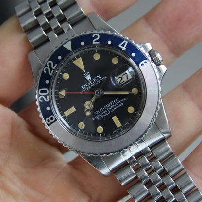 Rolex GMT-Master 1675 MK5 Pumpkin Patina Faded Red Pepsi Insert 1978 (Full-Set/Unpolished)