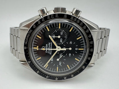 Omega Speedmaster Professional Moonwatch Full Steel Heavy Patina Top Condition 1976
