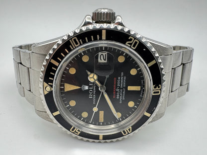 Rolex Submariner Date 1680 Red MK IV Yellow Patina 1969 (Serviced)