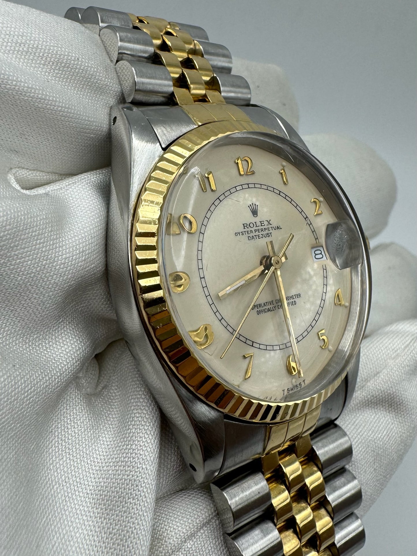 Rolex Datejust Vintage Boiler Gauge Dial