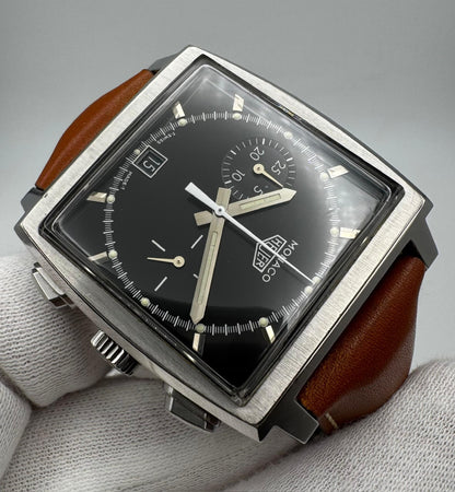 TAG Heuer Monaco Chronograph Steel Black Tritium Dial Limited Edition 5000pcs (Unpolished)