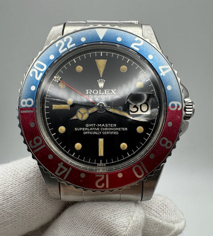 Rolex GMT-Master 1675 Chapter Ring Gilt Dial Pepsi 1960 (Full-Set)