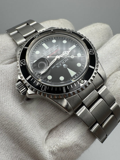 Rolex Submariner Date 1680 Red Very Rare “SWISS” Only Service Dial 1971