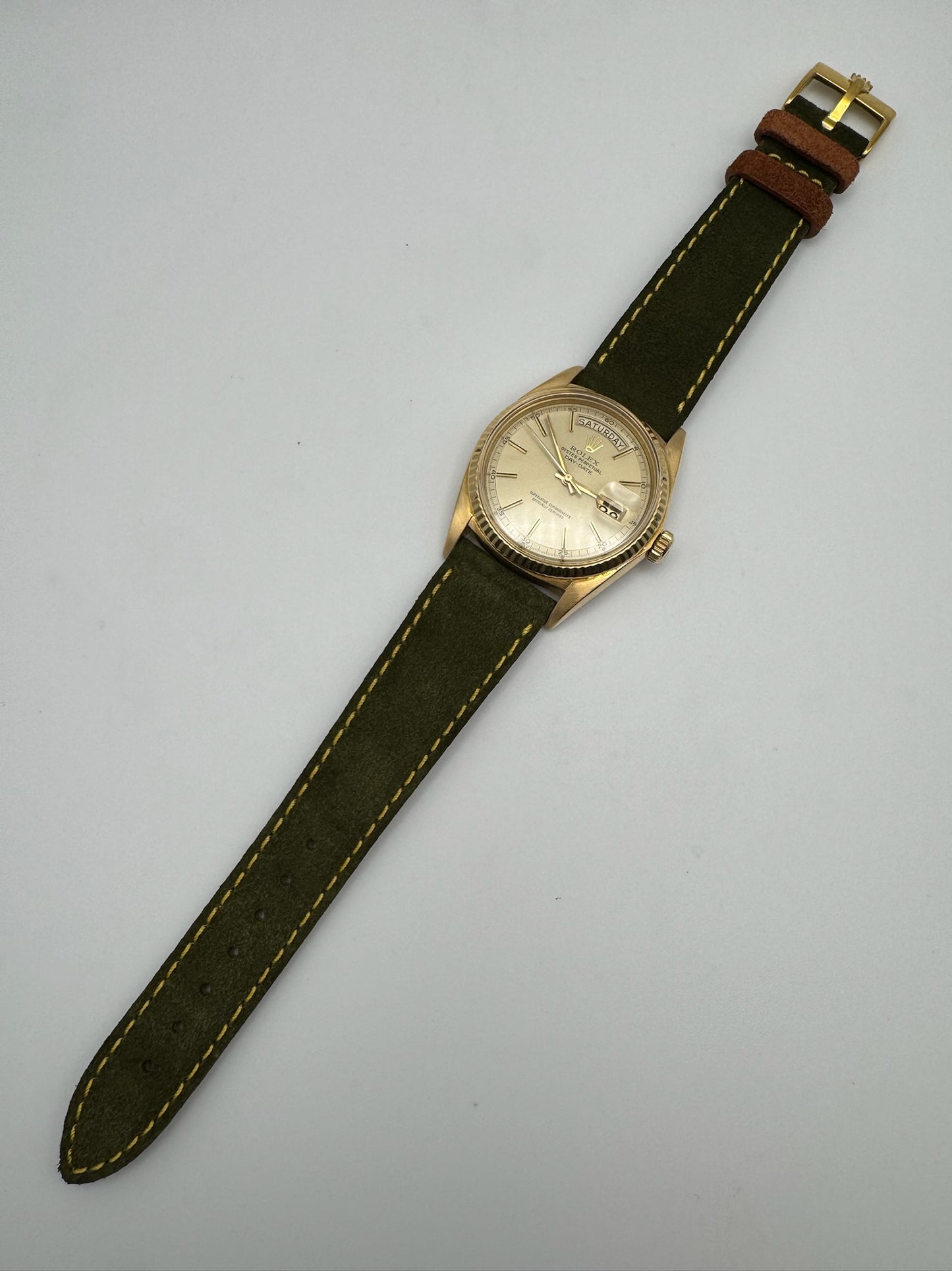 Rolex Day-Date 36 1803 Yellow Gold 18K Champagne Dial 1968