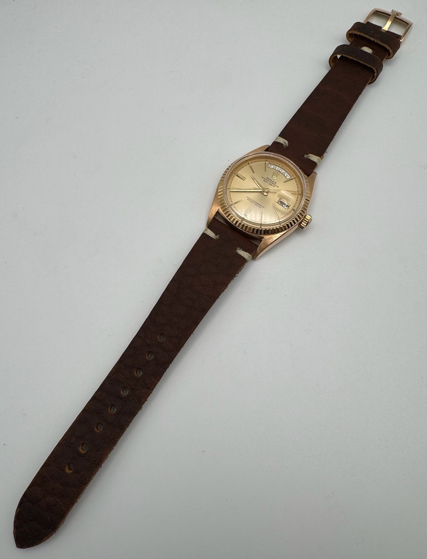 Rolex Day-Date 36 18K Rose Gold Head Door Stop Dial 1973 (Mint)