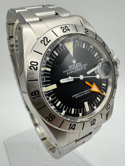 Rolex Explorer II 1655 Steve McQueen Full Steel Yellow Patina MK2 1973 (Full-Set)