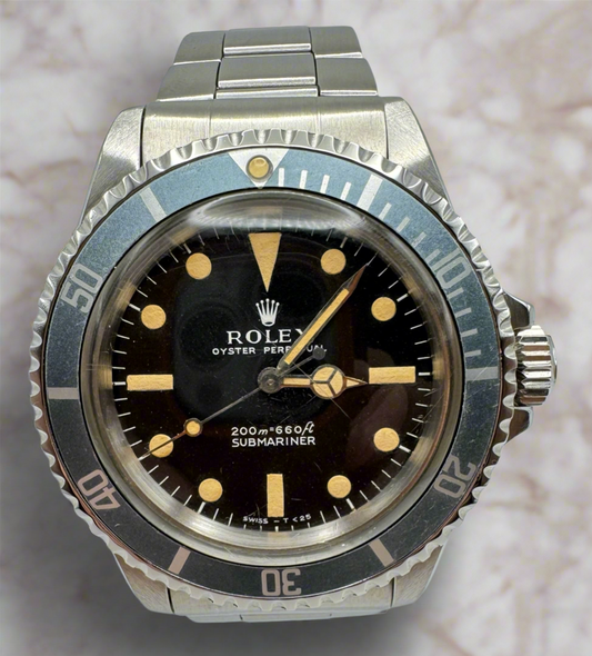 Rolex Submariner No Date Meters First Pumpkin Patina Blue Faded Insert